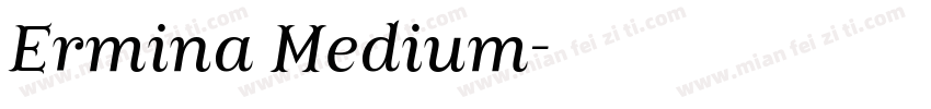 Ermina Medium字体转换
